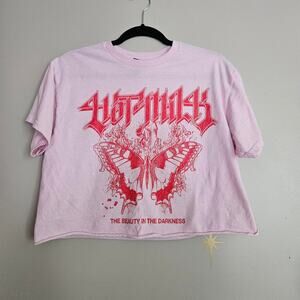 Hot Milk Cropped Band Tee Give It A Rest Medium Alt Rock Emo